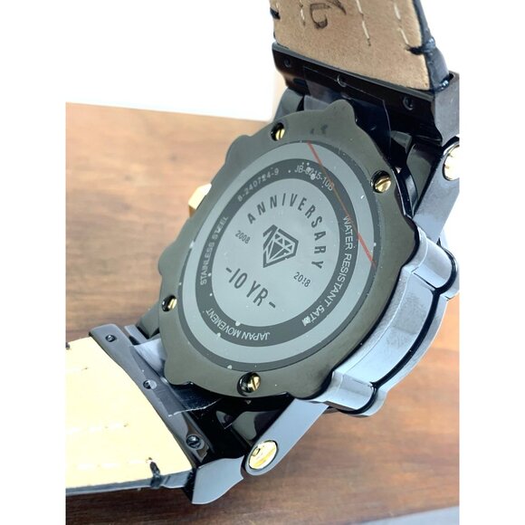 JBW Men's Watch JB-6215-10B 10 YR Anniversary Phantom 1.96ctw Diamond Quartz - Picture 6 of 14